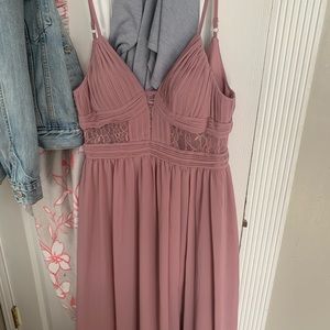 Azazie Elsy gown in Vintage Mauve. Size 2.